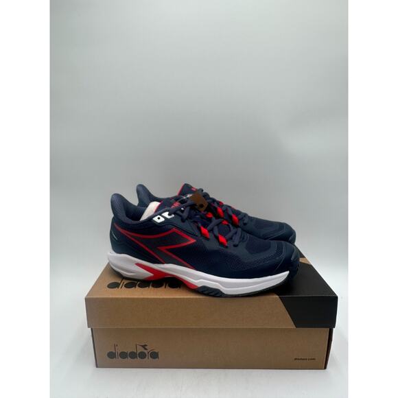 Diadora Trofeo 2 AG PKL NEW Men's Athletic Shoe Blue/Red/White US Size 8 - Picture 10 of 10